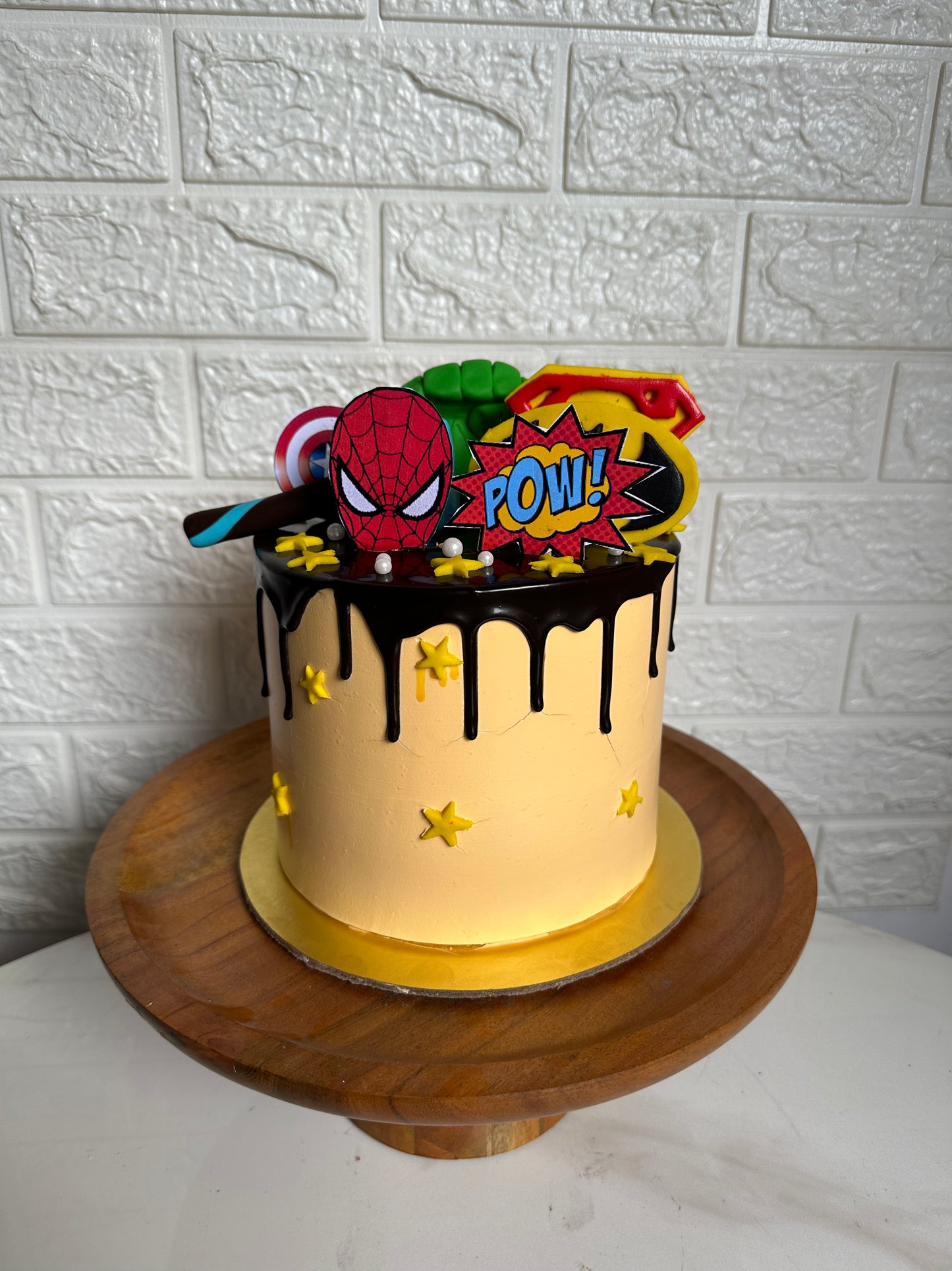 Superhero Drip Cake