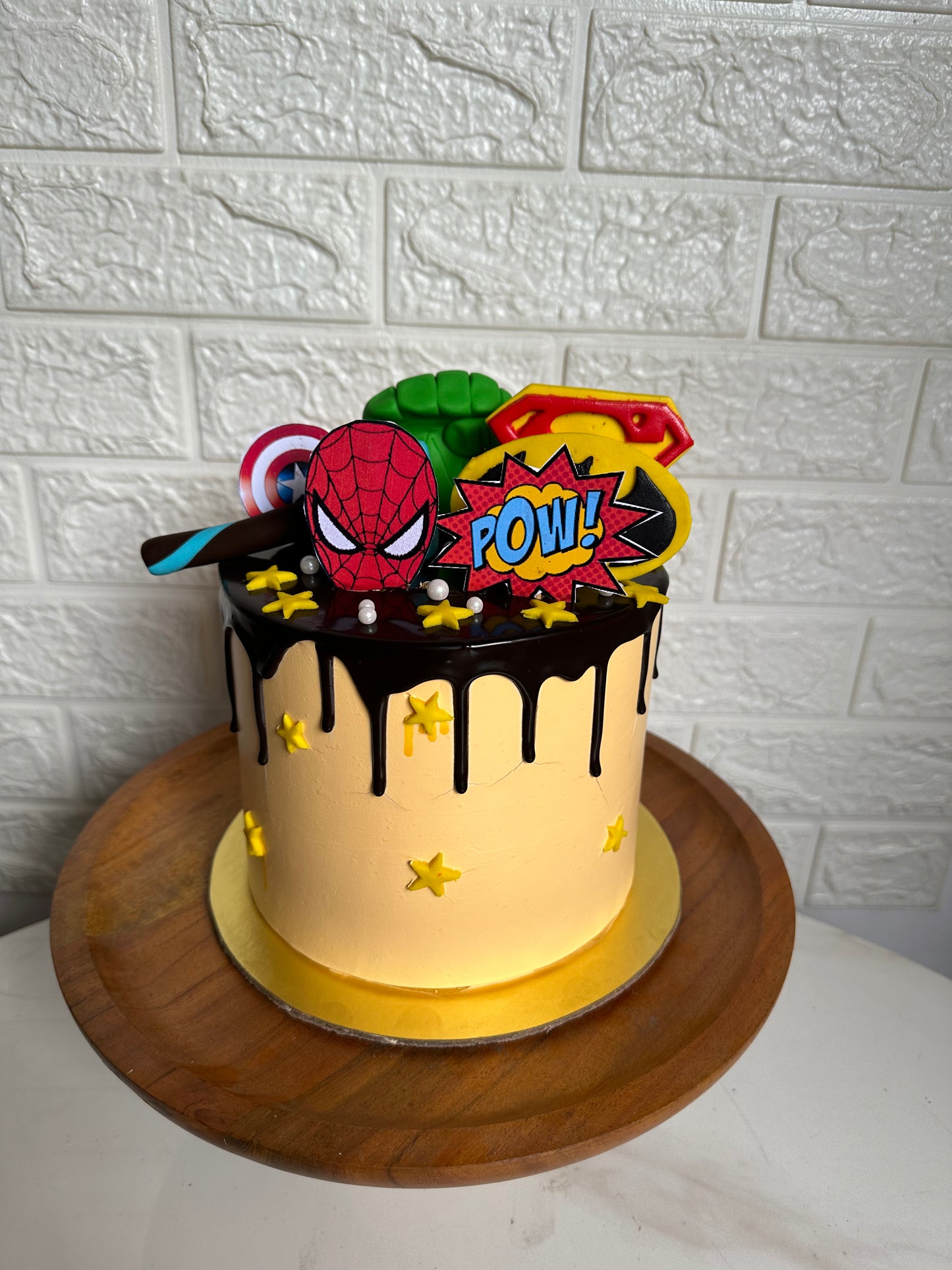 Superhero Drip Cake